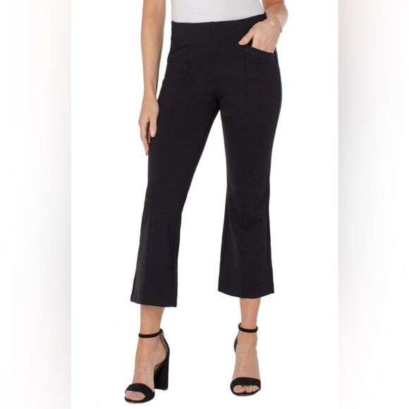 Liverpool Stella pull on crop kick flare pants, black stitch fix size 18w NWT - Picture 1 of 6